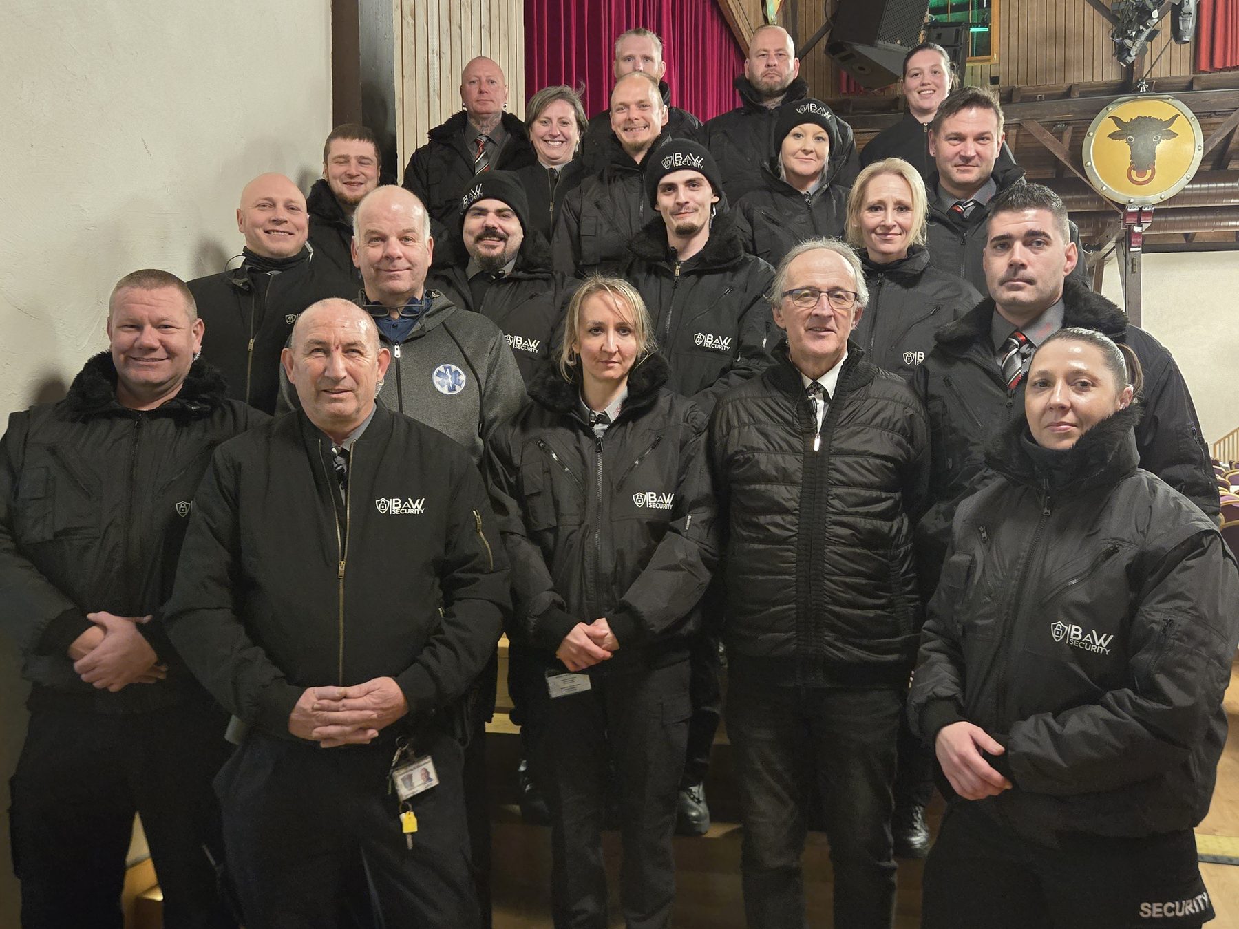 Das Sicherheitsteam von BaW Security, eingespielt und ausgebildet
